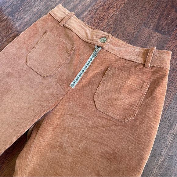Monte High Rise Corduroy Kick Flare Pants - Picture 6 of 11
